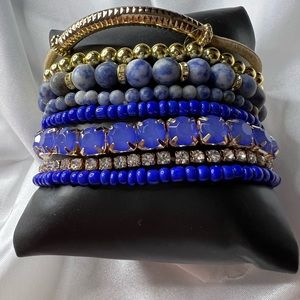 Mixed bead bracelet set